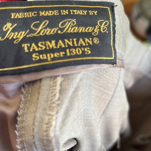 Zanella x Loro Piana Wool Straight Leg Pants 12 - Picture 7 of 9